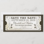 Save the Date Eintrittskarten<br><div class="desc">Save the Date Vintage Typografie Eintrittskarten - Einladungen.</div>