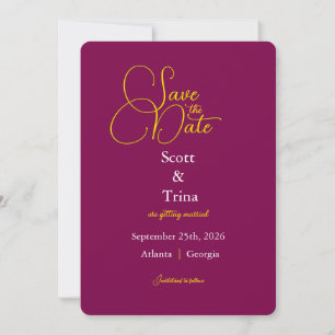 Save The Date   Elegant Couple Fotograf