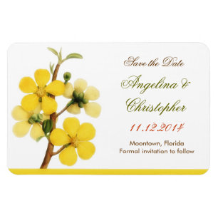 Save the Date elegante Magnete