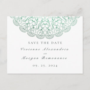 Save the Date elegante Mandala Postkarte