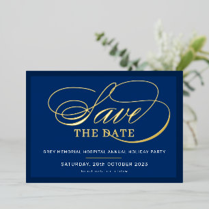 SAVE THE DATE elegante Veranstaltung extravagant D Folieneinladung
