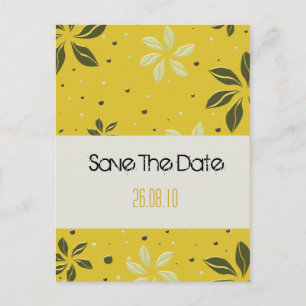 Save the Date - Embossed Ankündigungspostkarte