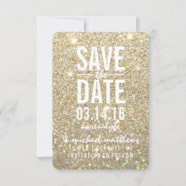 Save The Date | Fab von Gold Glitzer