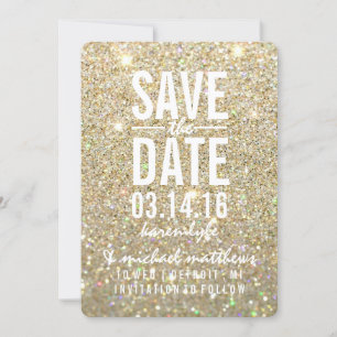 Save The Date   Fab von Gold Glitzer