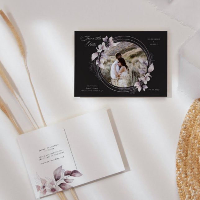 Save the Date Fall floraler Fall Postkarte (Von Creator hochgeladen)