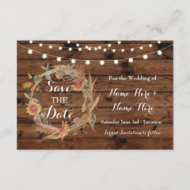 Save the Date Fall in der Liebe Hochzeitskarte