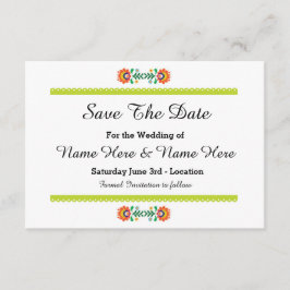 Save the Date Fiesta Limon Wedding Einladungen