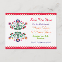 Save the Date Fiesta Mexikanisches Hochzeitsfest