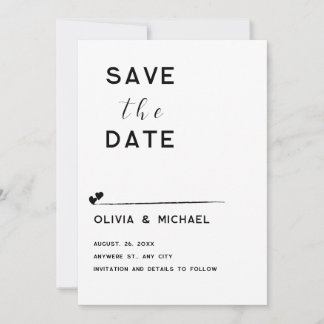 Save the Date flache Notizkarte Mitteilungskarte