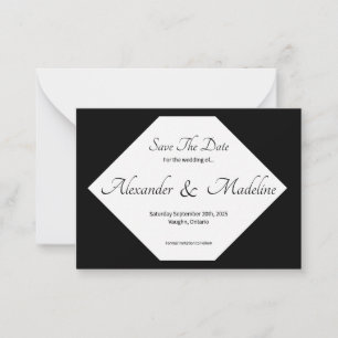 Save the Date Flachkarte Mitteilungskarte