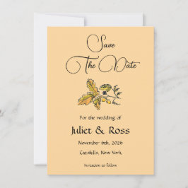 Save The Date Flat Announcement Card Ankündigung