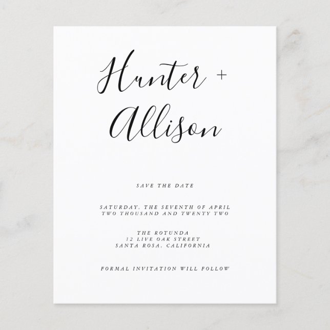 Save the Date Flyer (Vorne)