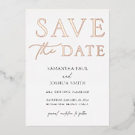 Save the Date Foil Einladung