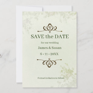 Save the Date Formelle Flachkarte Save the Date