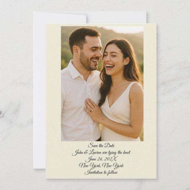 Save the Date Foto (Vorderseite)