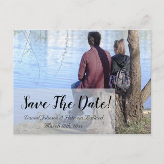 Save the Date Foto Ankündigungspostkarte
