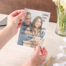 Save the Date Foto Christliche Verlobte Ankündigun