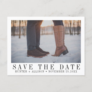 Save the Date Foto Einladungspostkarte