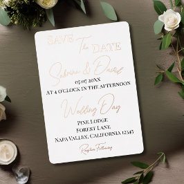 Save the Date Foto Folieneinladung