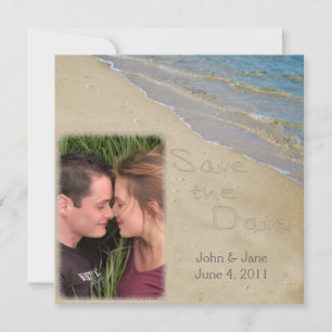 Save the Date - Foto für Sand und Wasser
