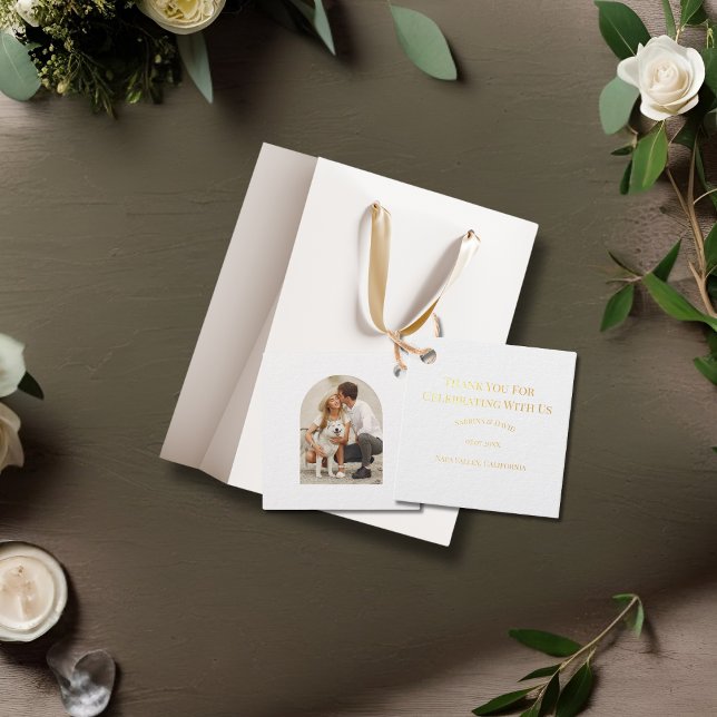 Save the Date Foto Geschenkanhänger (Von Creator hochgeladen)