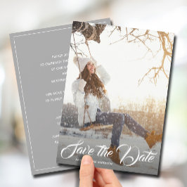 Save the Date-Foto-Graduierungspartei Einladung