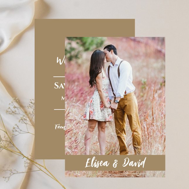 Save the Date Foto Hochzeitsankündigung (Save The Date Photo Wedding Announcement)