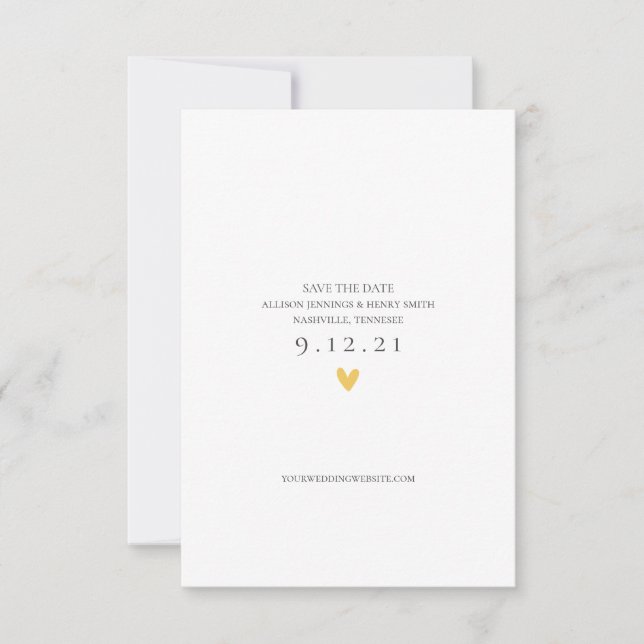 Save the Date Foto-Karte für Hochzeitshinweise (Vorderseite)