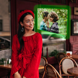 Save the Date Foto Land Hütte Gold PinkBird Einladung