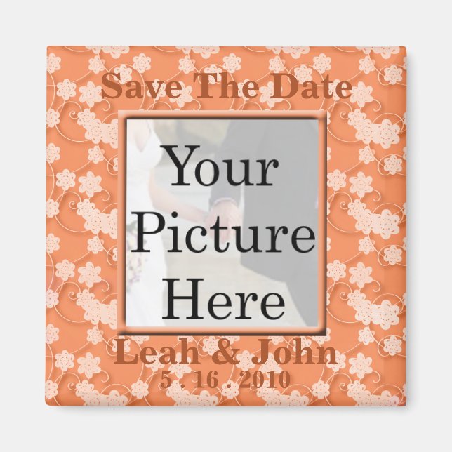 Save the Date Foto Magnet (Vorne)