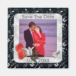 Save the Date Foto Magnet