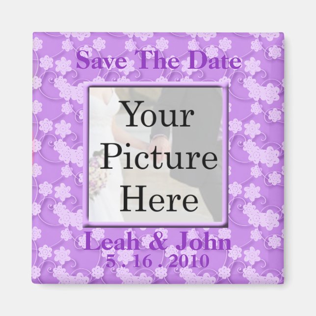 Save the Date Foto Magnet (Vorne)