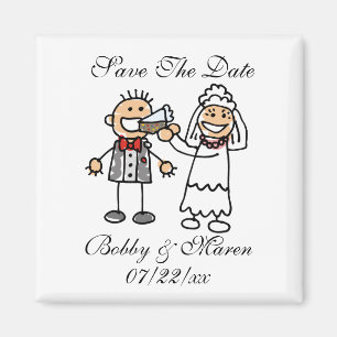Save the Date Foto Magnet für Hochzeiten