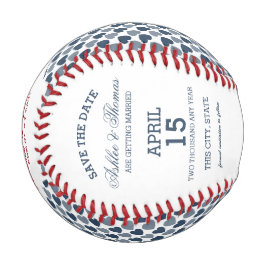 Save the Date Foto mit Herzen Baseball