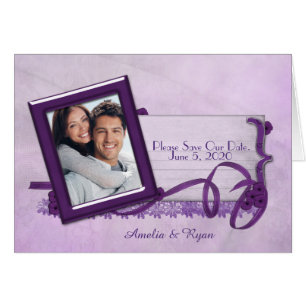 Save the Date Foto mit Ribbon