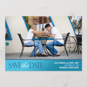Save the Date Foto-moderne flache Karte