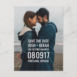 Save the Date Foto Postkarte