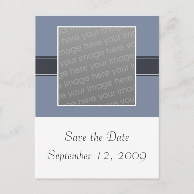 Save the Date Foto Postkarte (Vorderseite)