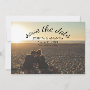 Save the Date Foto   Romantische Schrift