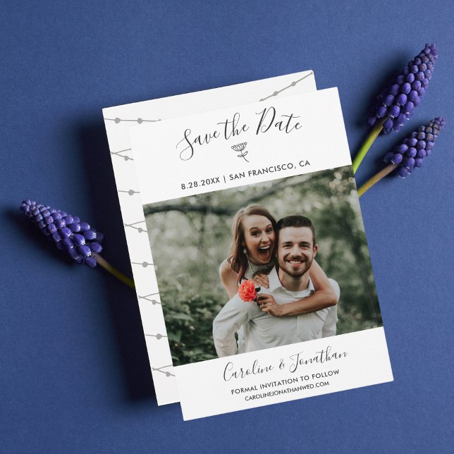 Save the Date Foto Simple Floral Botanic (Von Creator hochgeladen)