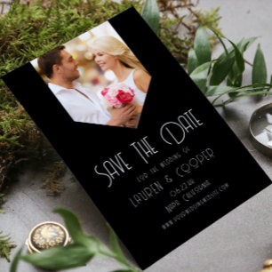 Save the Date Foto Stilvoll Moderne Einfache Hochz
