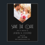 Save the Date Foto Stilvoll Moderne Einfache Hochz Flyer<br><div class="desc">Save the Date Stylish Modern Simple Wedding Cards präsentiert Ihr Lieblings-Foto mit dem Text "Save the Date" in der modernen Kalligraphieskripttypografie. Ideal für Hochzeiten,  Geburtstag,  Babydusche,  Jubiläumsfeiern und Partys. Entwickelt für Sie von ©Evco Studio www.zazzle.com/store/evcostudio</div>