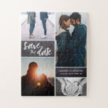 Save the Date Foto Verlobung Puzzle<br><div class="desc">Hier ist ein originelles Konzept. Personalisieren Sie dieses Rätsel mit Ihren Fotos und verraten Sie Ihrer Familie und Freunden Ihre großen Neuigkeiten (von Ihrem Hochzeitstag) auf unterhaltsame Weise.</div>