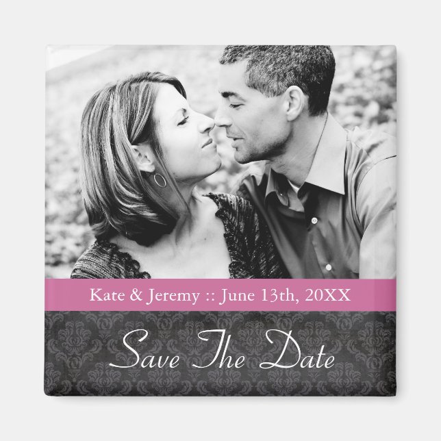 Save the Date Foto Wedding Magnet (Vorne)