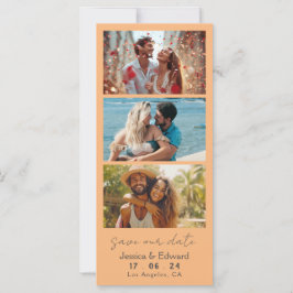 Save the Date FotoBooth Qr Code Light Orange Chic