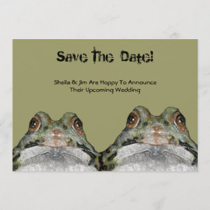 Save the Date: Frosch Couple: Hoppy to Announce .. Einladung