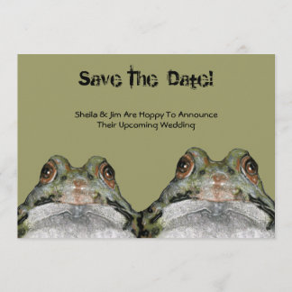 Save the Date: Frosch Couple: Hoppy to Announce .. Einladung