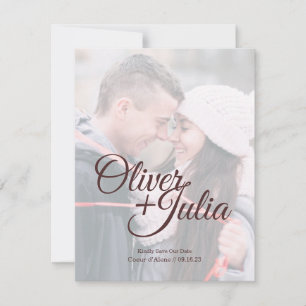 Save the Date *Frosted Glass* Karte