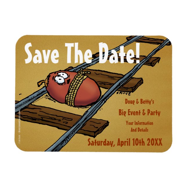 Save the Date-Funny-Ankündigung Magnet (Horizontal)