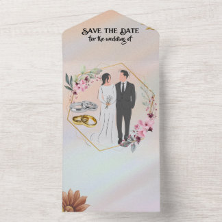 Save the Date für die Hochzeit von All In One Einladung